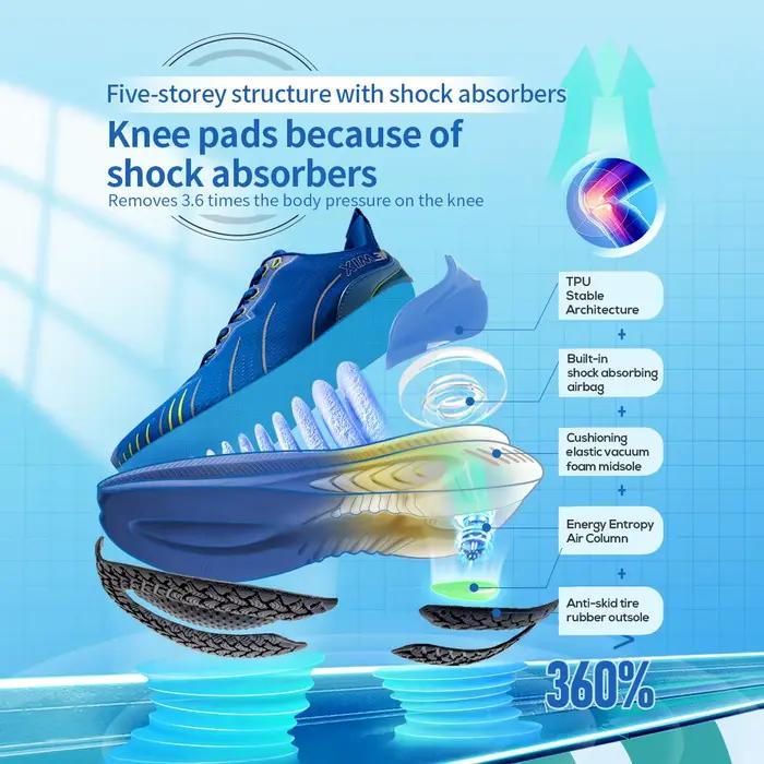 ONEMIX chaussures de course pour hommes chaussures de Sport de Fitness en plein air amorti antidérap