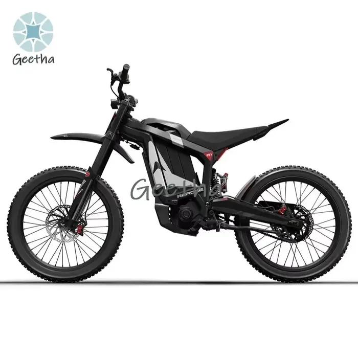 Moto électrique tout-terrain légère 72V 88km/h 8000W, moto de cross électrique pour adultes, batterie lithium
