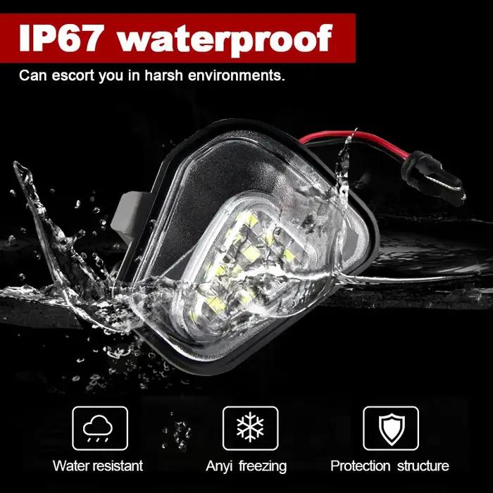 Lumières de flaque de rétroviseur latéral Canbus, 2 pièces, pour Volkswagen VW Passat B7 EOS CC Scir