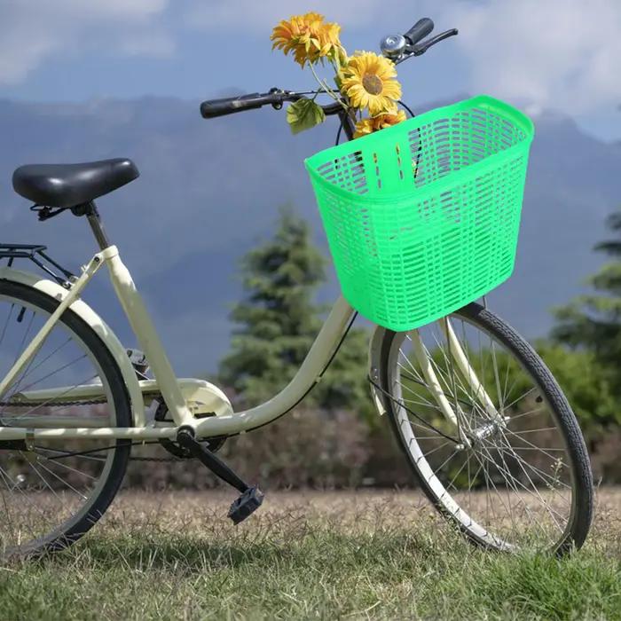 Panier avant de vélo robuste pour enfants et adultes porte-animaux grand rangement camping épicerie facile à installer