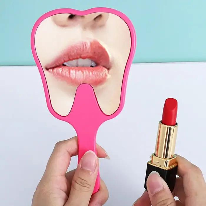 Miroir Dentaire en Forme de Dent, Accessoire de Maquillage Mignon, Durable, Haute Définition, Cadeau