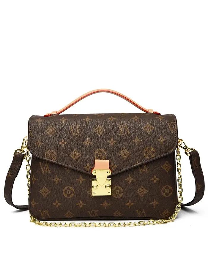 Sac bandoulière classique et élégant de marque de luxe, sac à main en cuir pour femmes, article de c