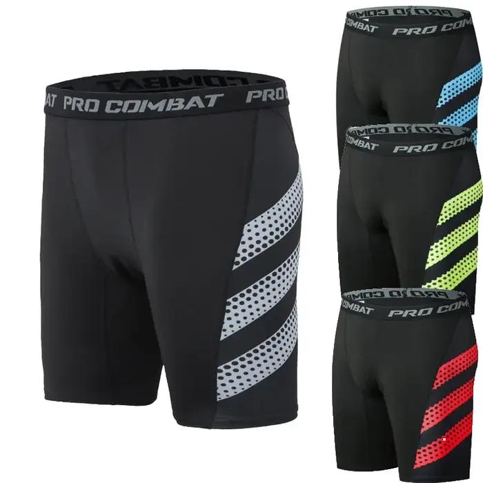 Short de Compression de basket-ball pour hommes, pantalon d'entraînement, haute élasticité, séchage