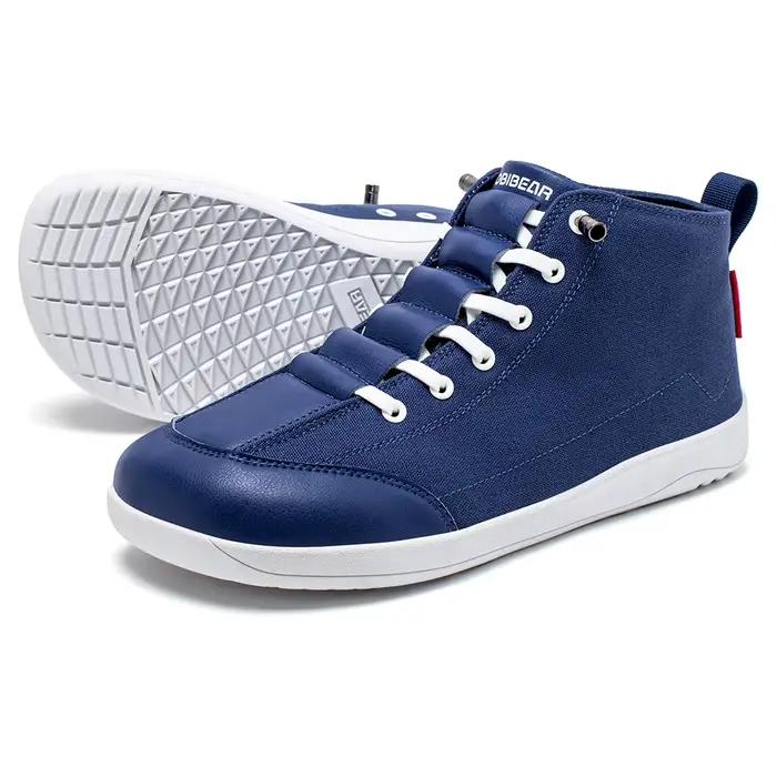 HOBIBEAR bottes en toile mi-hautes unisexe pieds nus large largeur chaussures minimalistes zéro-gout