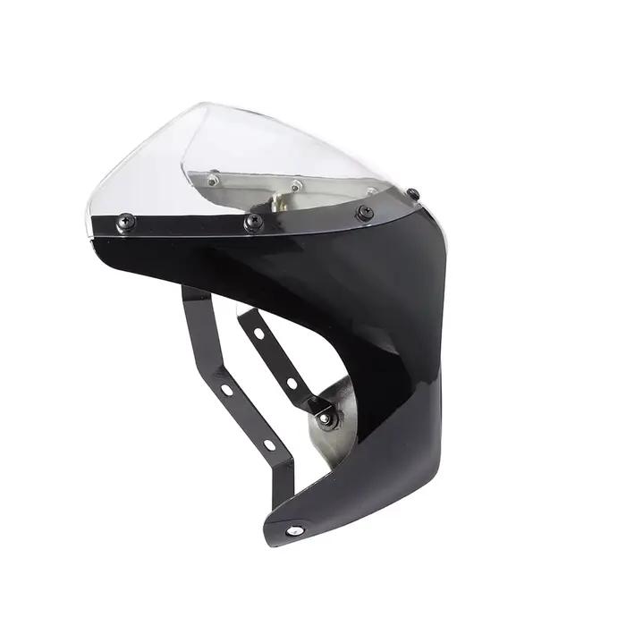Pare-brise de carénage de phare avant de moto rouge/blanc pour café Racer Honda universel 7 pouces/1
