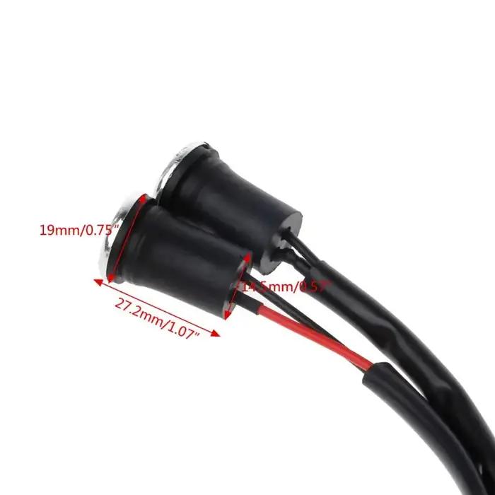 Indicateur lumineux de marche arrière pour moto, 2 pièces, N/R, pour ATV, 50cc, 110cc, 125cc, 150cc,