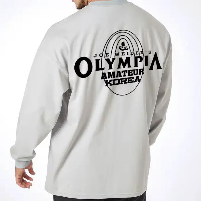 Vêtements de sport pour hommes vêtements de musculation t-shirt à manches longues sweat-shirt de course t-shirts décontractés pour entraînements intensifs et activités physiques