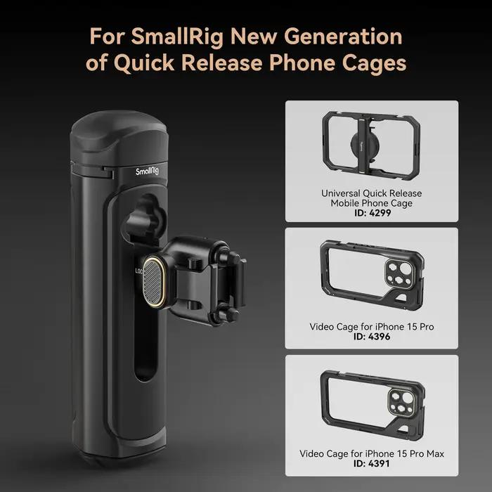 SmallRig-Poignée latérale à dégagement rapide, pour téléphone portable universel, pour iPhone série