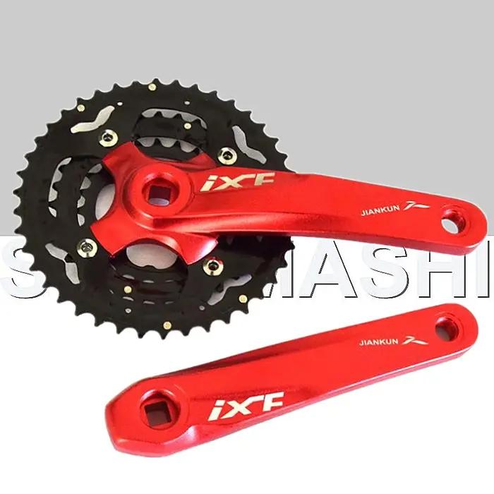 JIANKUN-Jeu de manivelles à trou carré ultraléger pour VTT, roue à chaîne de vélo, pignon en alumini