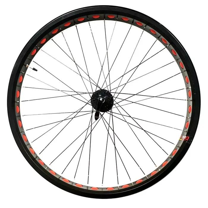 TAOZIK-Moyeu de roue de vélo en alliage d'aluminium chromé, 26mm, 20mm, 190mm, 135mm, 36H, 4 rouleme