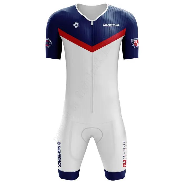 Nouveau Triathlon 70.3 Trisuit Champ du monde combinaison à manches courtes vêtements natation cycli