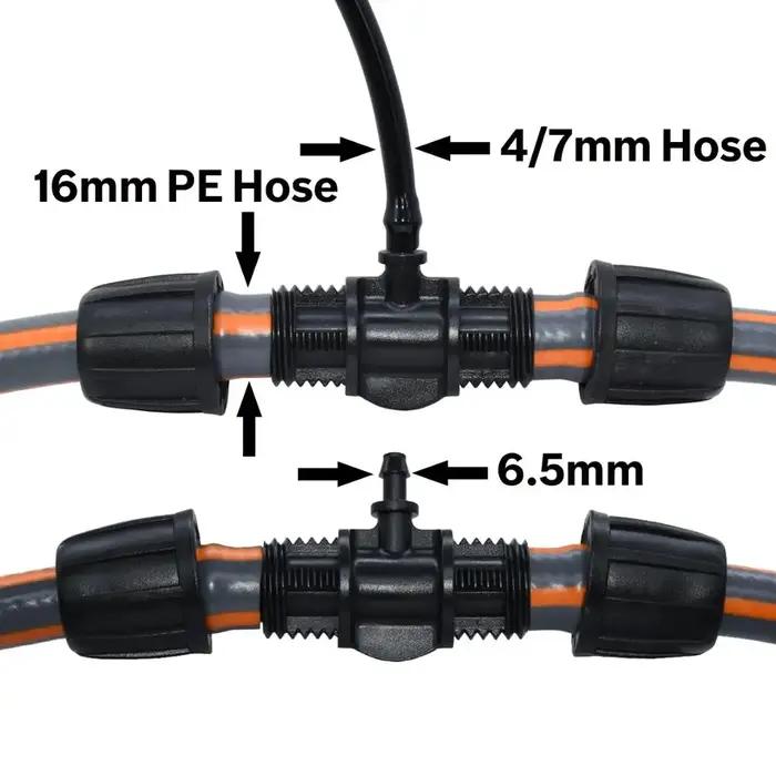 KESLA-Connecteur de tuyau en T avec verrouillage fileté, adaptateur d'eau d'irrigation de jardin ver