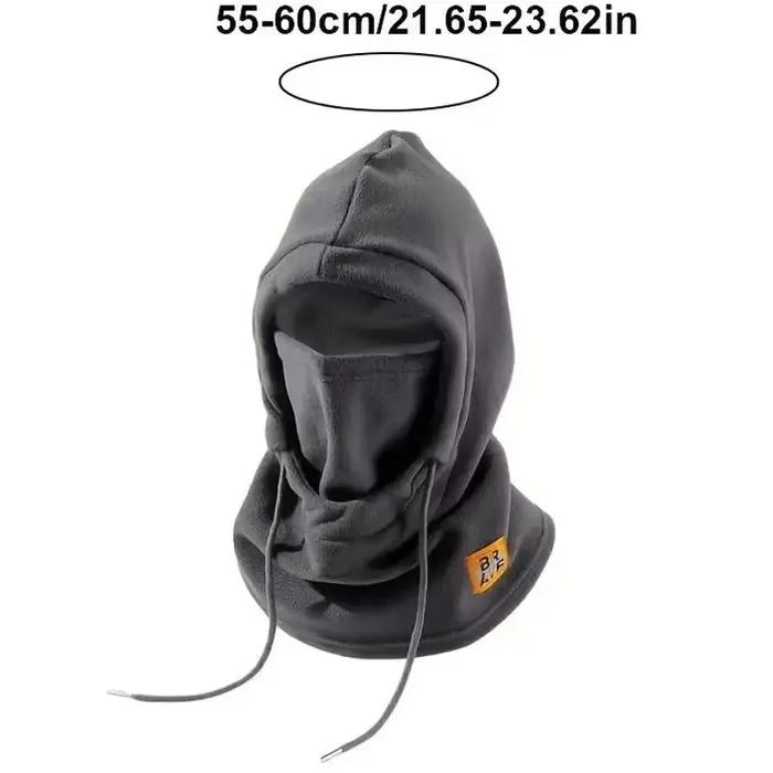 Chapeau chaud d'hiver avec masque et cache-cou 3 en 1, cagoule coupe-vent pour hommes et femmes, cha