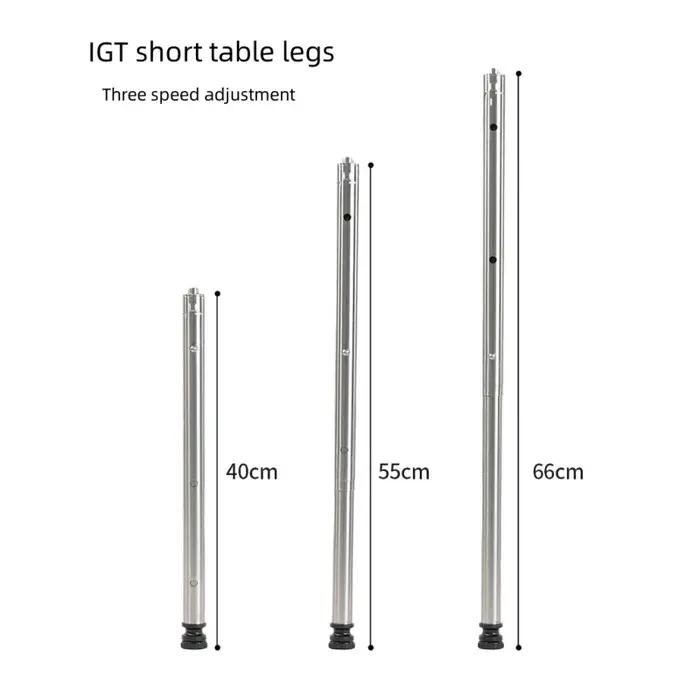Table de Camping IGT, combinaison gratuite, accessoires IGT en acier inoxydable, Table pliante Porta