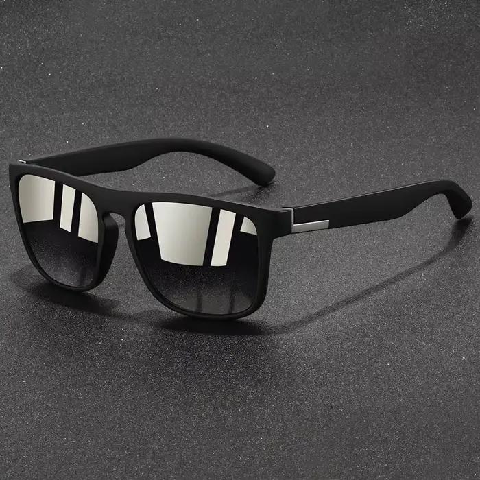 Lunettes de soleil sport carrées vintage tendance pour hommes et femmes, idéales pour la pêche et la