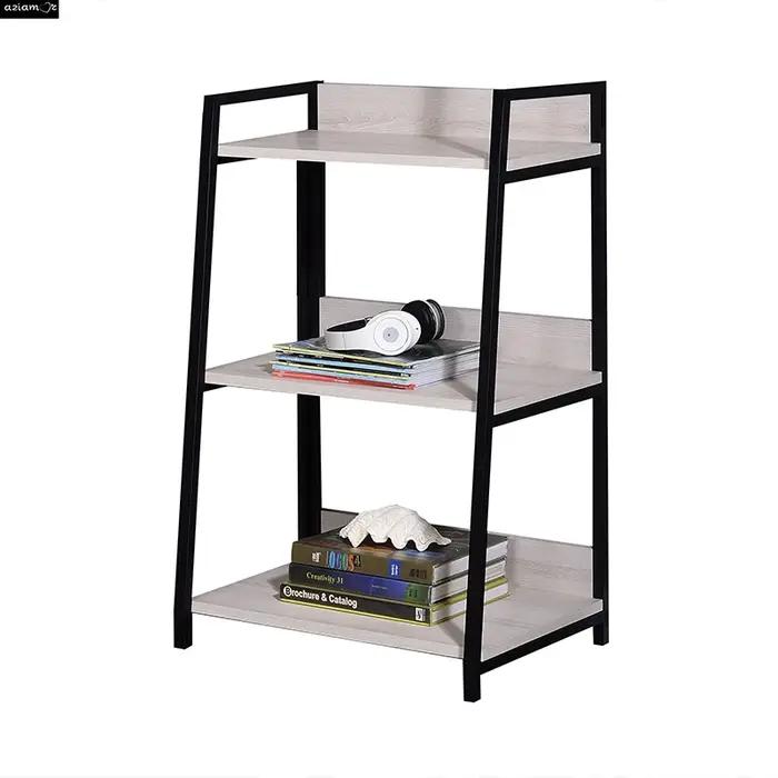 ACcloser-Bibliothèque Wendral, Naturel, Noir, 3 Niveaux, 92672