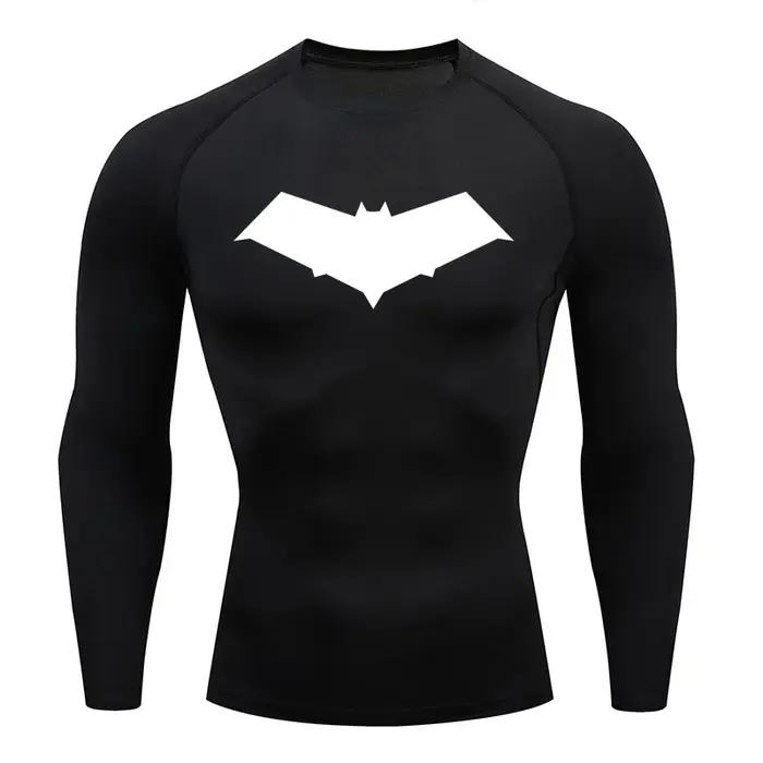 T-shirt de compression à séchage rapide pour homme, haut de sport, de course, de fitness, de muscula