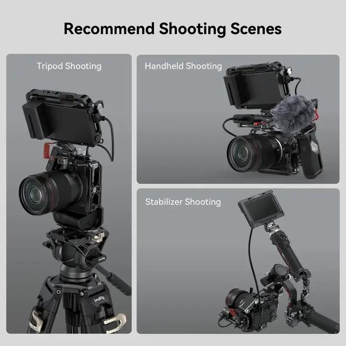 SmallRig – Cage de caméra R6 Mark II, pour Canon EOS R6 Mark II, avec doubles Rails NATO, plaque à d