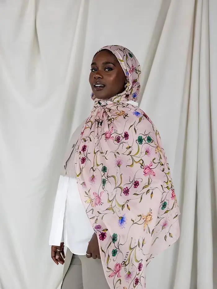 Bohème cerf imprimé Hijabs femmes aquarelle châle doux musulman Hijabs Modal coton léger enveloppeme
