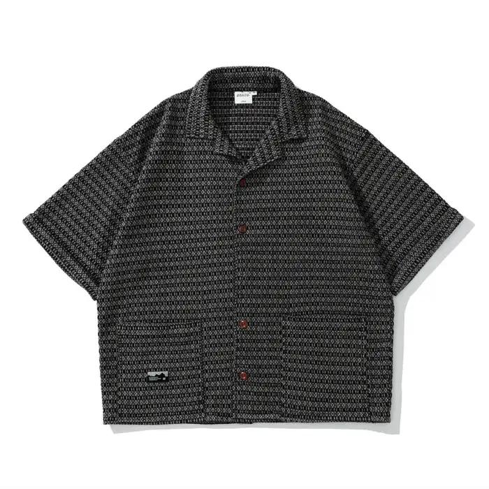Chemises Vintage en Denim pour hommes, Streetwear, mode, ample, décontracté, à rayures, manches cour