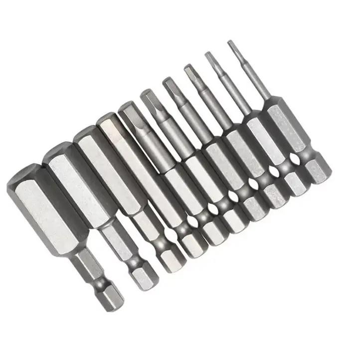 Tournevis à tête magnétique à tige hexagonale 1/4, embouts de tournevis de 50mm, jeu de tournevis d'