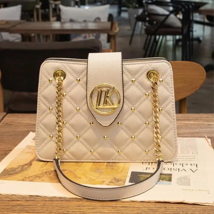 Sac à bandoulière, sac pour femme, nouveau sac à chaîne en losanges tendance 2026, sac fourre-tout b