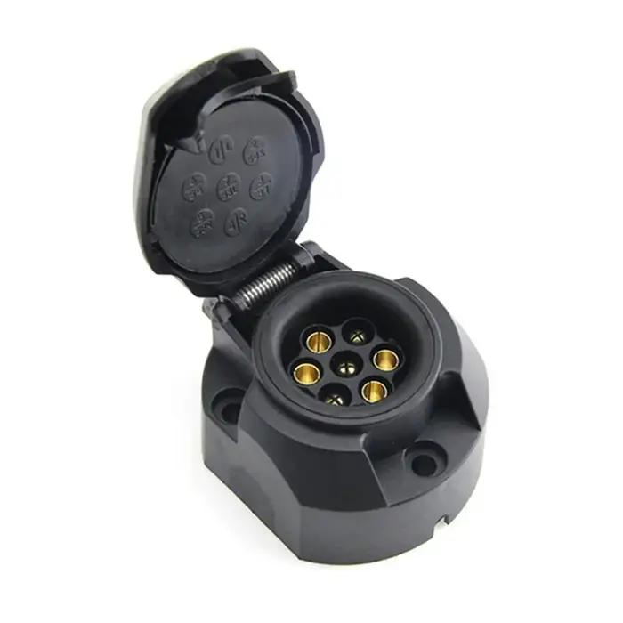 Prise modifiée pour voiture, Standard européen, 7 broches, 12V, prise et prise de remorque, adaptate