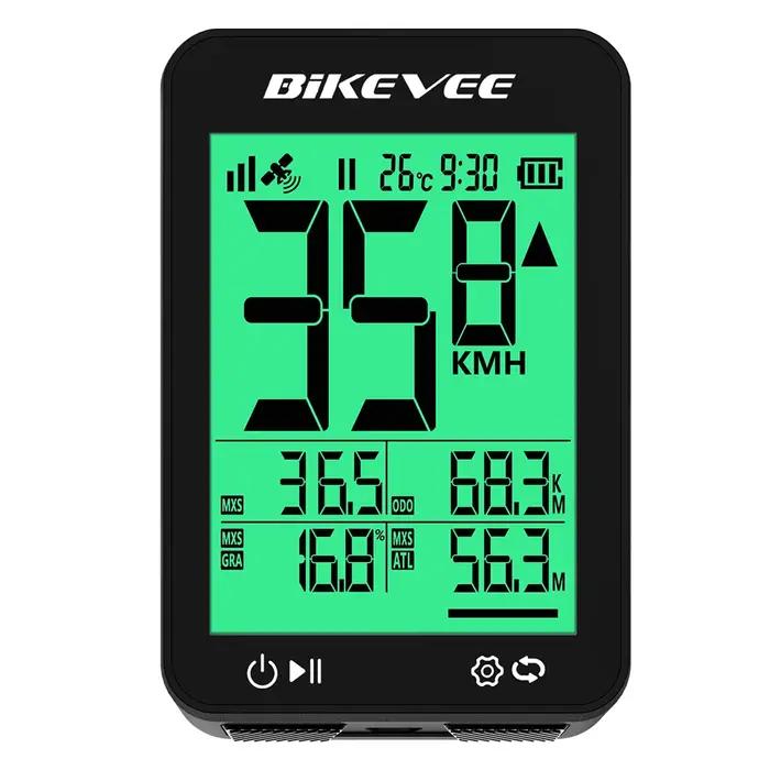 Ordinateur de vélo GPS sans fil numérique intelligent multi-fonctionnel compteur de vitesse odomètre pour cyclistes amateurs et professionnels sorties randonnées compétitions