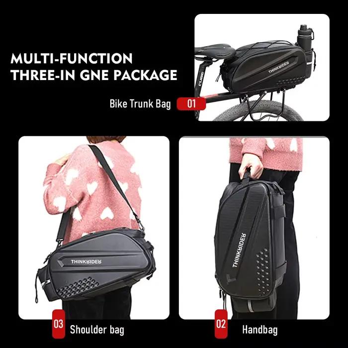 ThinkRider Vélo Dur Shell Tear Punch Sac, 14L grande capacité Punch Sac, Anti-Splash Matériel, avec