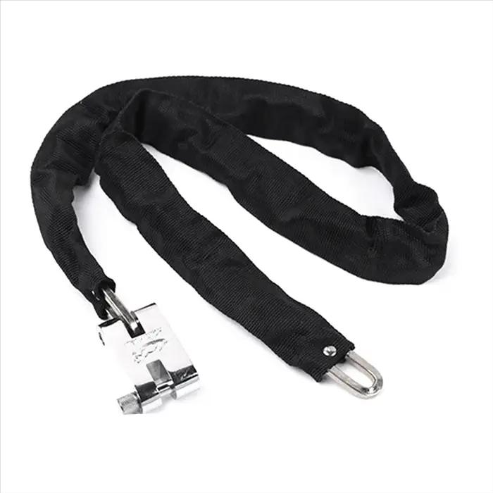 Serrure de chaîne de vélo robuste en métal 83cm pour sécurité vélo VTT moto facile à utiliser occasions quotidiennes et loisirs
