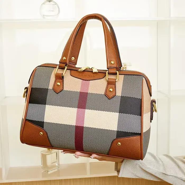 Sac à langer en cuir haut de gamme pour femmes, style classique, design parisien, décontracté, simpl