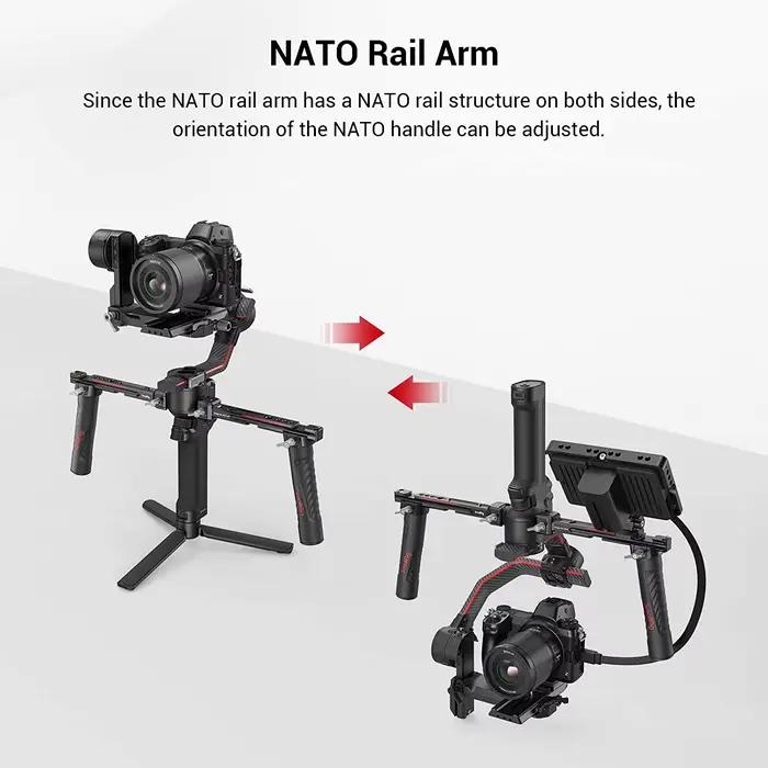 SmallRig – double poignée réglable pour DJI RS 2 /RSC 2/RS 3 / RS 3 Pro /RS 4/ RS 4 Pro, support de