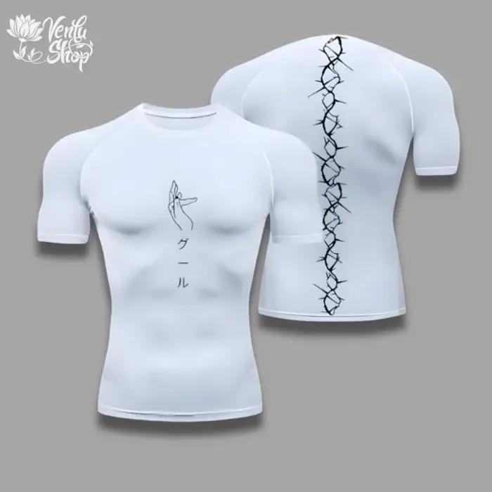 Chemise de compression Tokyo Ghoul pour le gym - T-shirt anime musculation et sportswear