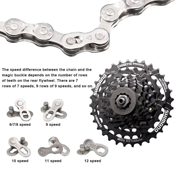 Ensemble d'outils de réparation de chaîne de vélo, connecteur de chaîne, verrouillage à maillons rap