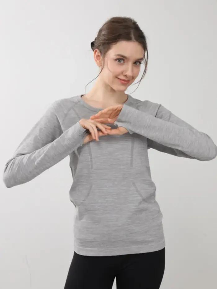 Chemise de Yoga sans couture pour femmes