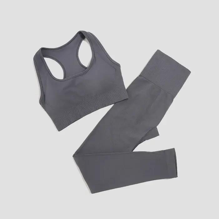 Leggings rembourrés sans couture pour femme, ensemble de sport, yoga, survêtement, vêtements de fitn