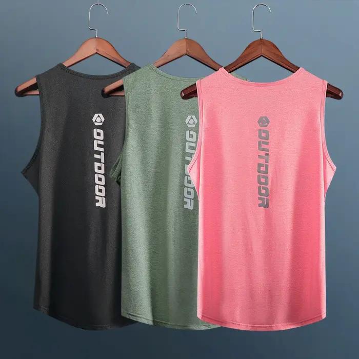 Débardeur de sport pour homme, t-shirt fitness, coupe ample, séchage rapide, haute performance pour running et basketball