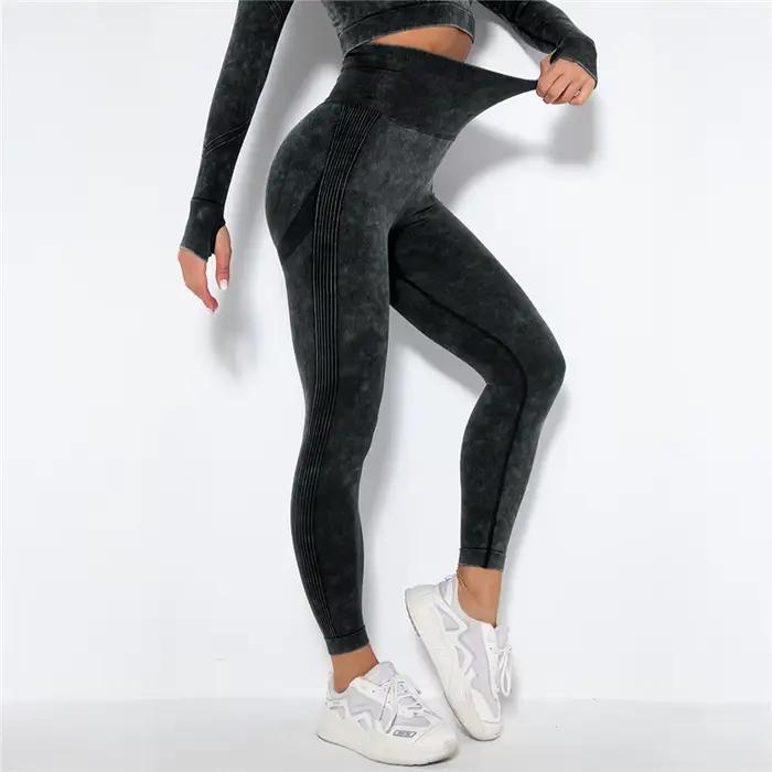 Leggings de Yoga femme sans couture - Pantalons sport fitness course entraînement gym extensibles