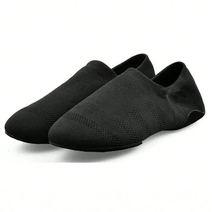 Chaussures danse ballet femme - Pantoufles fond plat souples pour yoga et entraînement intérieur
