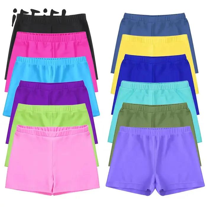 Maillot de bain couleur bonbon pour filles, short de planche élastique à séchage rapide, Protection