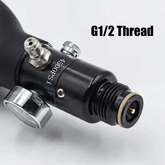 HPA 4500psi cylindre réservoir d'air régulateur vanne sortie 800psi à 3000psi M18 * 1.5 plongée esca