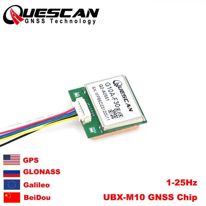 Module GPS GNSS Quescan G10A-F30 M10 équipé de la prise en charge UBX-M10050-KB GPS + GLONASS + Gali