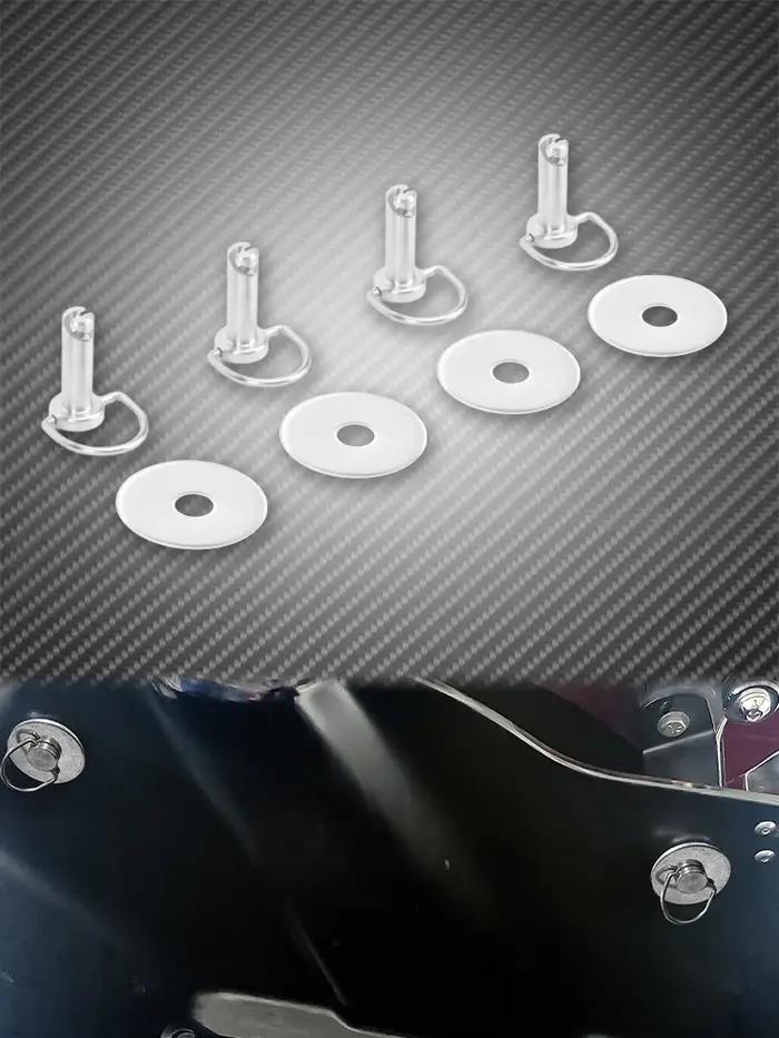 Boulon de goujon de broche de montage de sacoche rigide de fixation de moto pour Harley Softail Fat Boy Touring Street G
