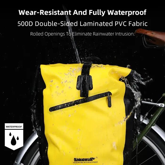 Bal inowalk-Sac de vélo rouge étanche, sac de vélo de voyage, sacs de coffre de siège arrière de vél