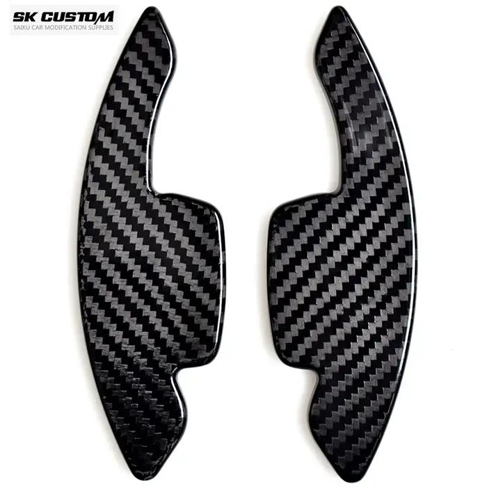 SK personnalisé pour Volkswagen Golf 8 MK8 GTI R ligne voiture en Fiber de carbone volant palette ma