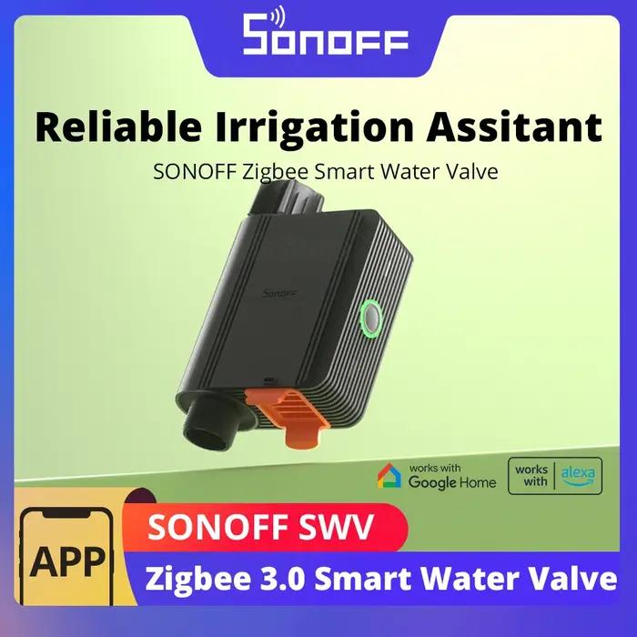SONOFF-Vanne d'eau intelligente SWV Zigbee IP55, d'argile automatique, installation facile, télécomm