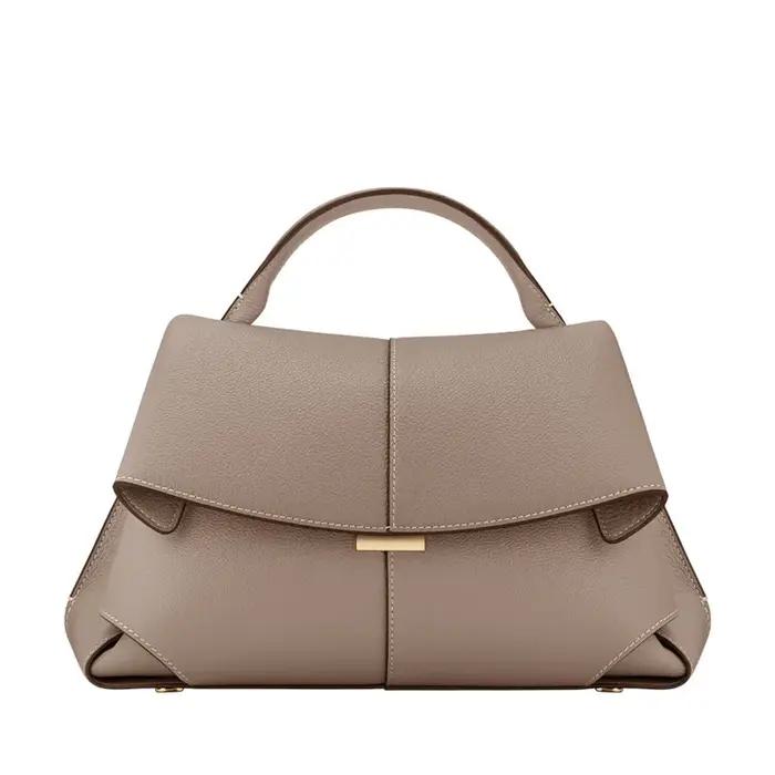 Nouveau sac à main en cuir véritable pour femmes, sac fourre-tout de luxe en cuir de vachette, sac à