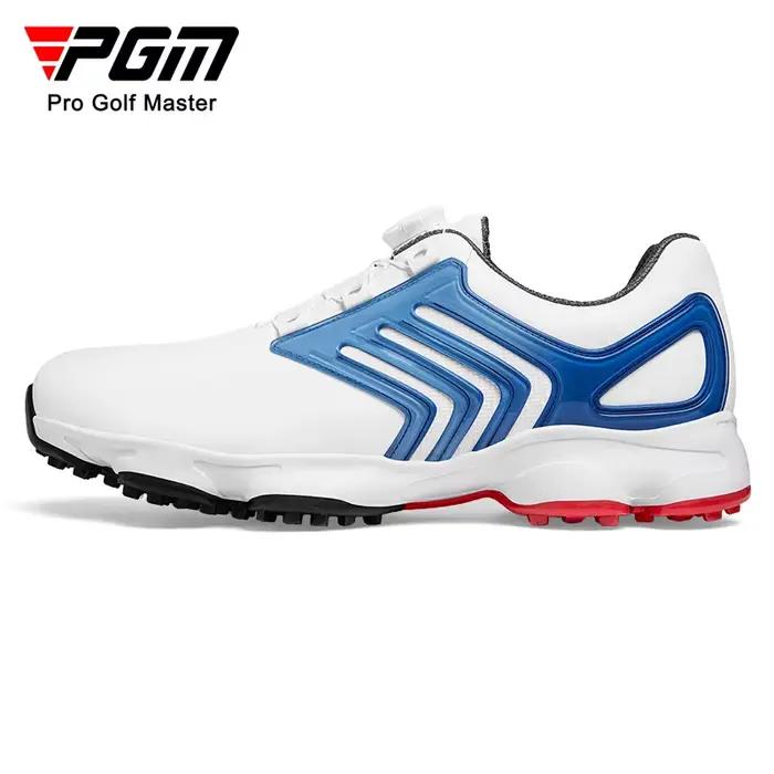 Chaussures de golf imperméables été mode - Espadrilles décontractées laçage rapide antidérapant hommes XZ374