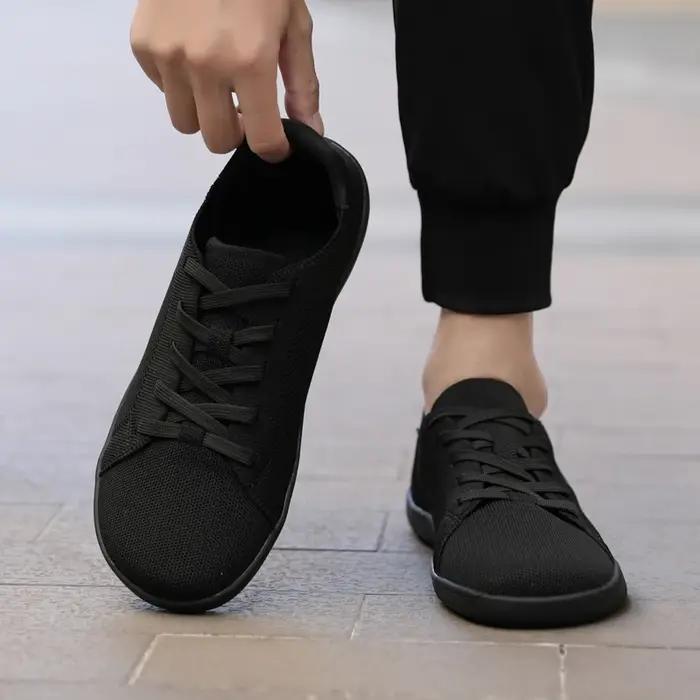 Chaussures de sport simples à pieds larges pour hommes et femmes, maille universelle, respirantes, l