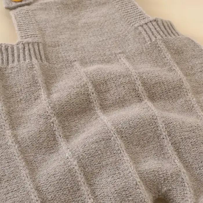 Barboteuse avec chapeau pour bébé garçon et fille, combinaison à bretelles, ensemble de tenues à la
